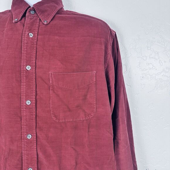 Banana Republic Fine Wale Corduroy Shirt Button Shirt Mens Heritage Casual M - Picture 3 of 9